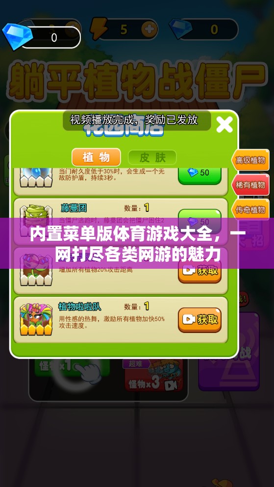 內(nèi)置菜單版體育游戲大全，一網(wǎng)打盡各類網(wǎng)游的魅力