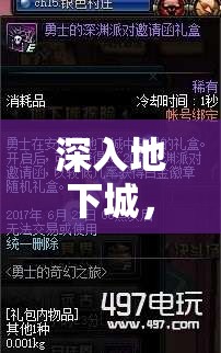 深入地下城，DNF角色扮演的奇幻之旅  第3張