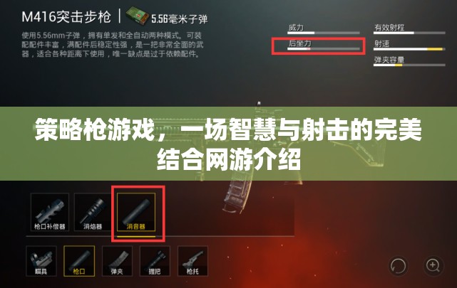 策略槍游戲，一場智慧與射擊的完美結合網(wǎng)游介紹