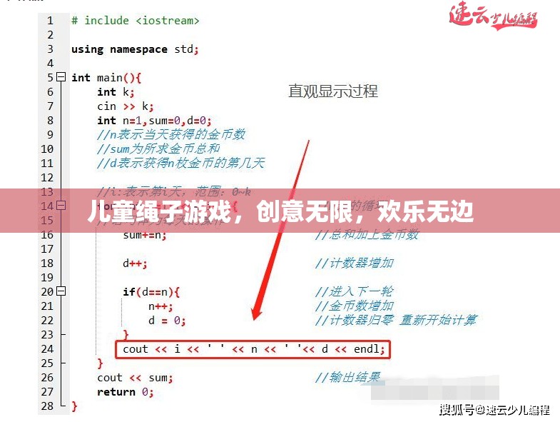 兒童創(chuàng)意繩子游戲，無限歡樂，無限創(chuàng)意