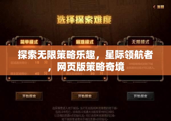 探索無限策略樂趣，星際領(lǐng)航者，網(wǎng)頁版策略奇境