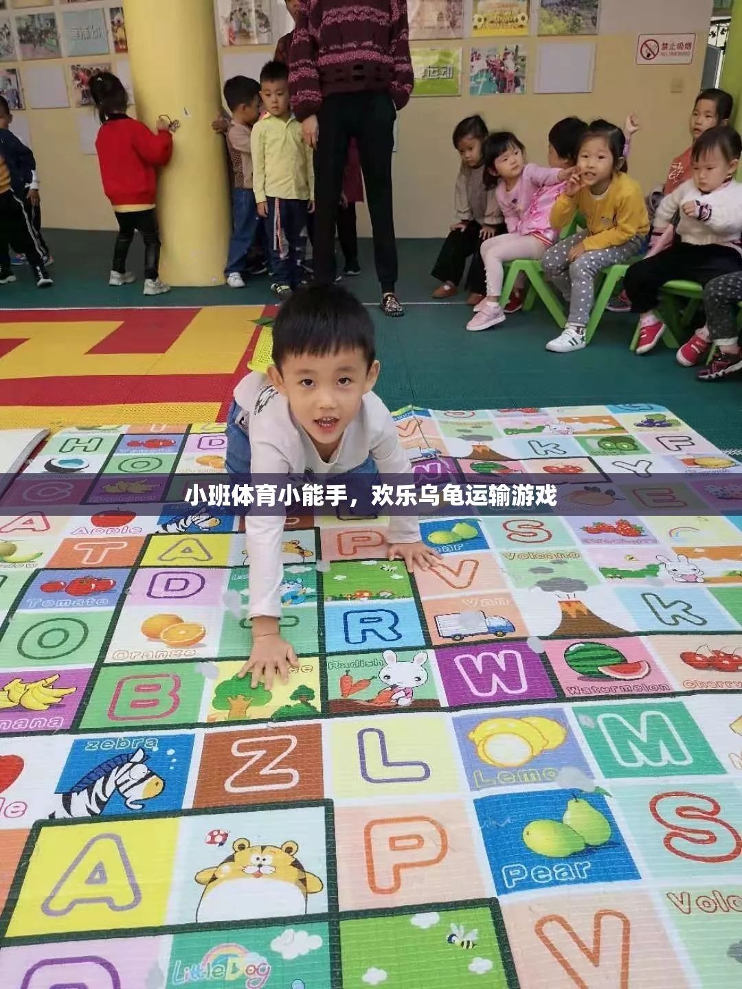 小班體育小能手，歡樂烏龜運輸游戲
