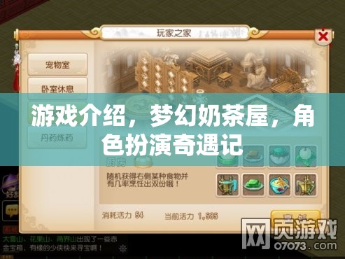 游戲介紹，夢幻奶茶屋，角色扮演奇遇記