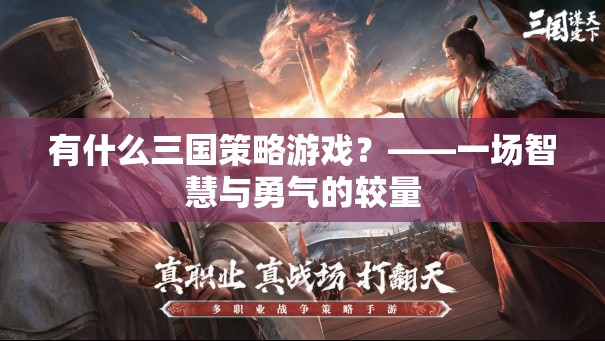 智勇交鋒，探索經(jīng)典三國策略游戲