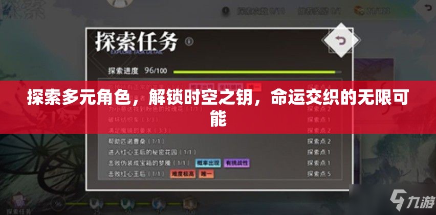 探索多元角色，解鎖時(shí)空之鑰，命運(yùn)交織的無(wú)限可能