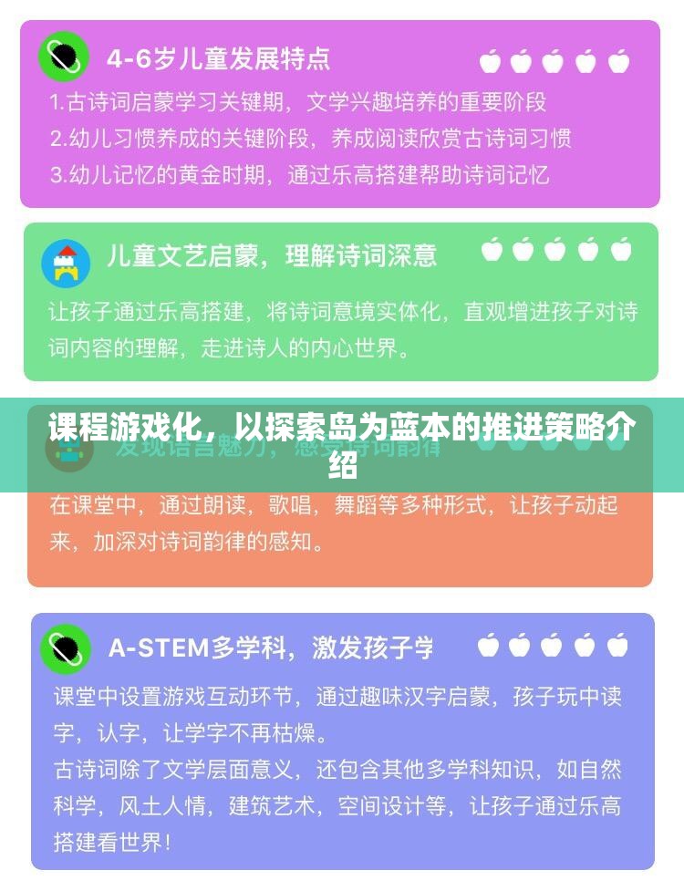 探索島，課程游戲化推進(jìn)策略的實踐與啟示