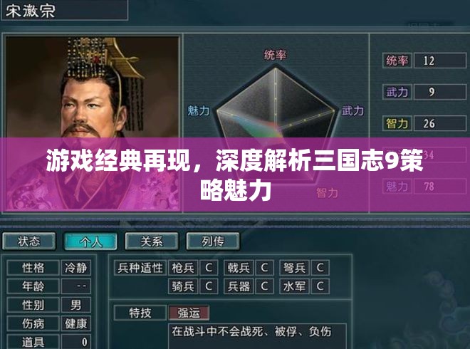 三國(guó)志9策略魅力深度解析，經(jīng)典再現(xiàn)