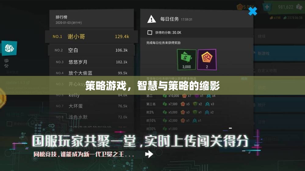 智慧與策略的縮影，策略游戲中的決策藝術(shù)