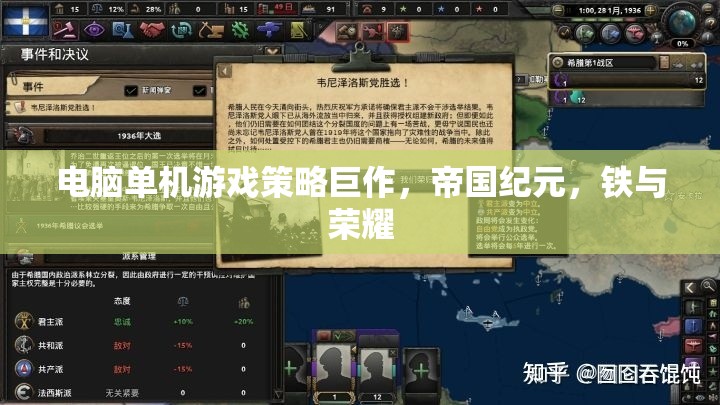 帝國(guó)紀(jì)元，鐵與榮耀——電腦單機(jī)游戲策略巨作