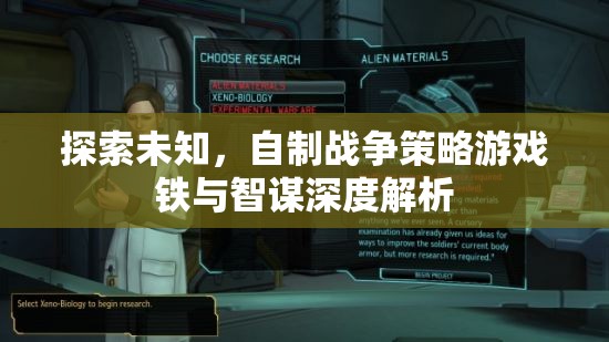 鐵與智謀，深度解析自制戰(zhàn)爭策略游戲的探索與制作