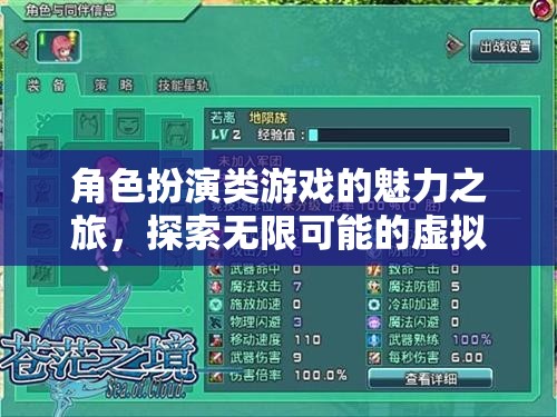 角色扮演類游戲的魅力之旅，探索無限可能的虛擬世界