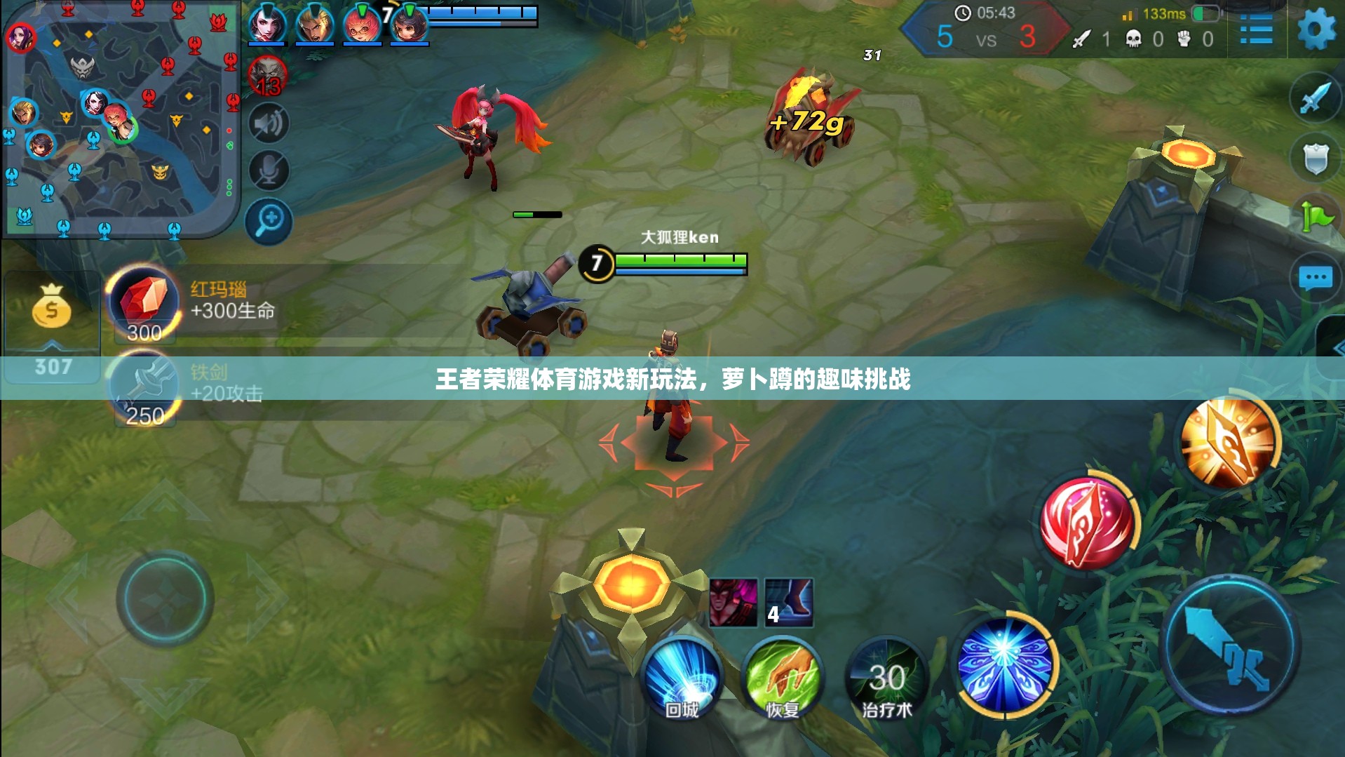 王者榮耀體育游戲新玩法，蘿卜蹲的趣味挑戰(zhàn)