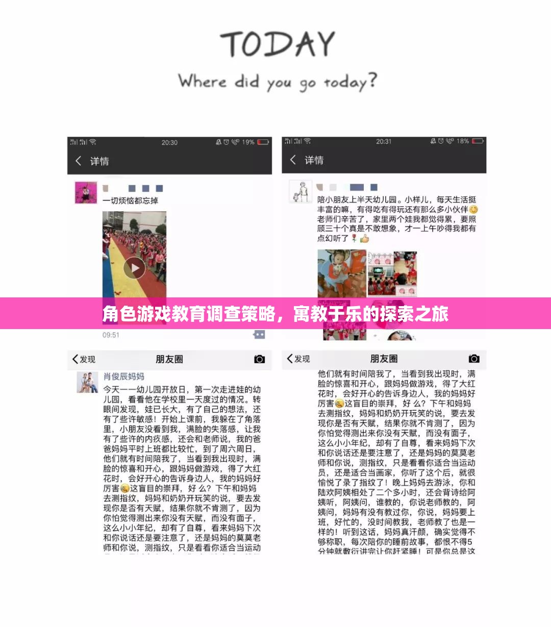 寓教于樂(lè)，角色游戲教育調(diào)查策略的探索之旅