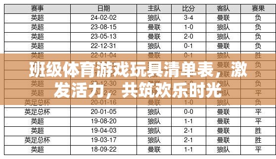 班級(jí)體育游戲玩具清單，激發(fā)活力，共筑歡樂(lè)時(shí)光