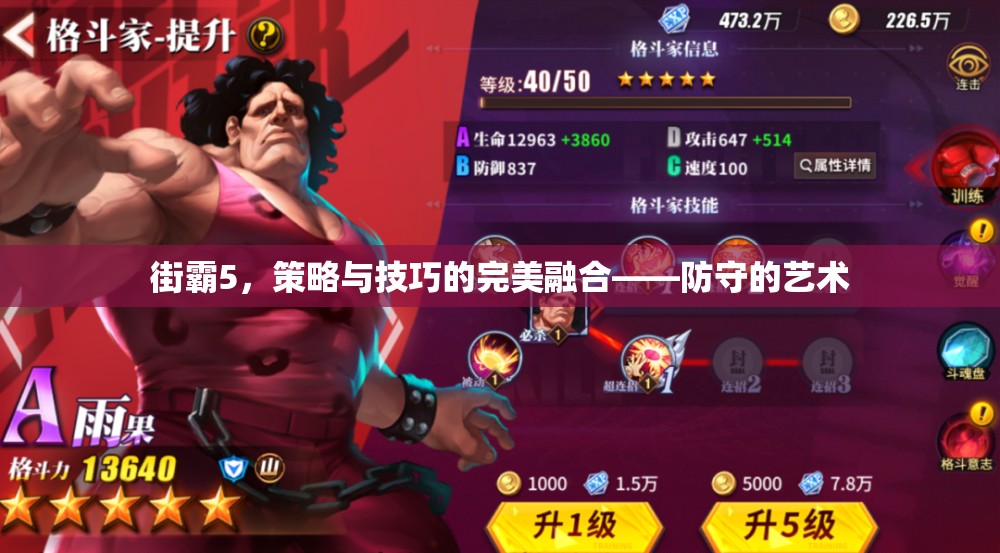 街霸5，策略與技巧的完美融合——深入探討防守的藝術(shù)