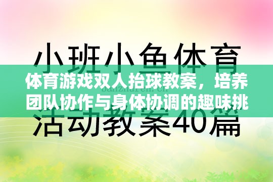 雙人抬球，培養(yǎng)團隊協(xié)作與身體協(xié)調(diào)的趣味體育游戲教案
