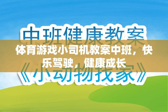 體育游戲小司機教案中班，快樂駕駛，健康成長