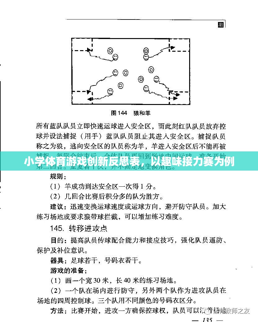 小學(xué)體育游戲創(chuàng)新反思，以趣味接力賽為案例的實踐與思考