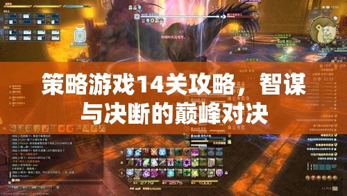 智謀與決斷的巔峰對(duì)決，策略游戲第14關(guān)攻略指南