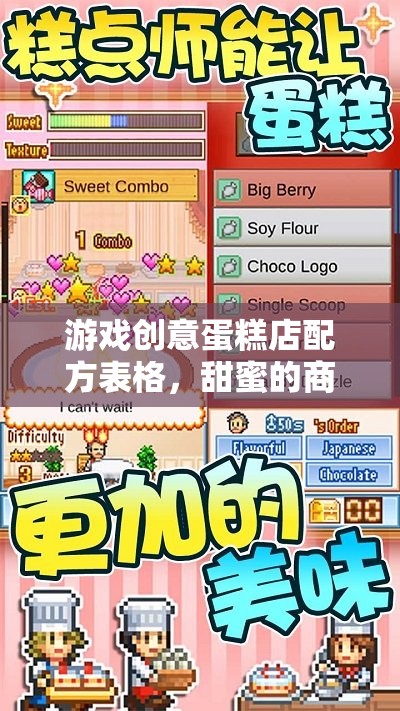甜蜜商業(yè)冒險，游戲創(chuàng)意蛋糕店配方表格的創(chuàng)意之旅