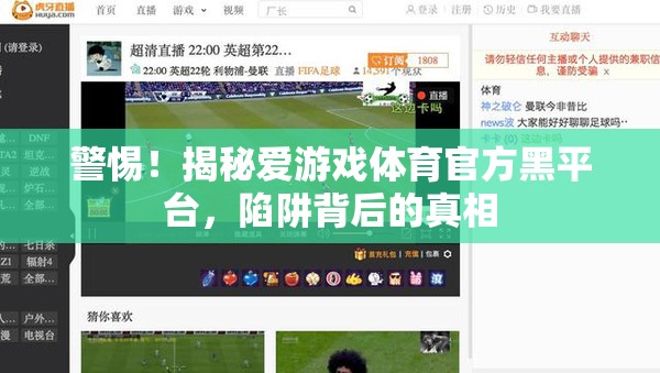 揭秘愛游戲體育官方黑平臺(tái)，陷阱背后的真相  第2張