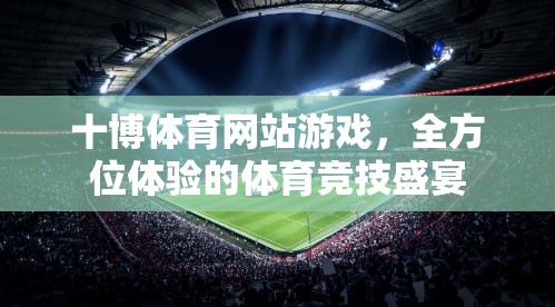 十博體育，全方位體驗(yàn)的體育競技盛宴