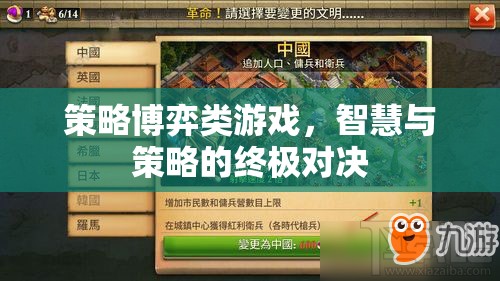 智慧與策略的終極對決，策略博弈類游戲的魅力