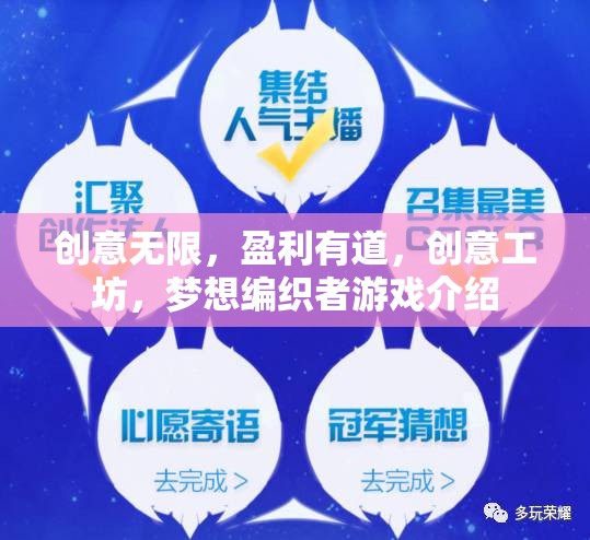 創(chuàng)意工坊，編織夢想，解鎖盈利之道