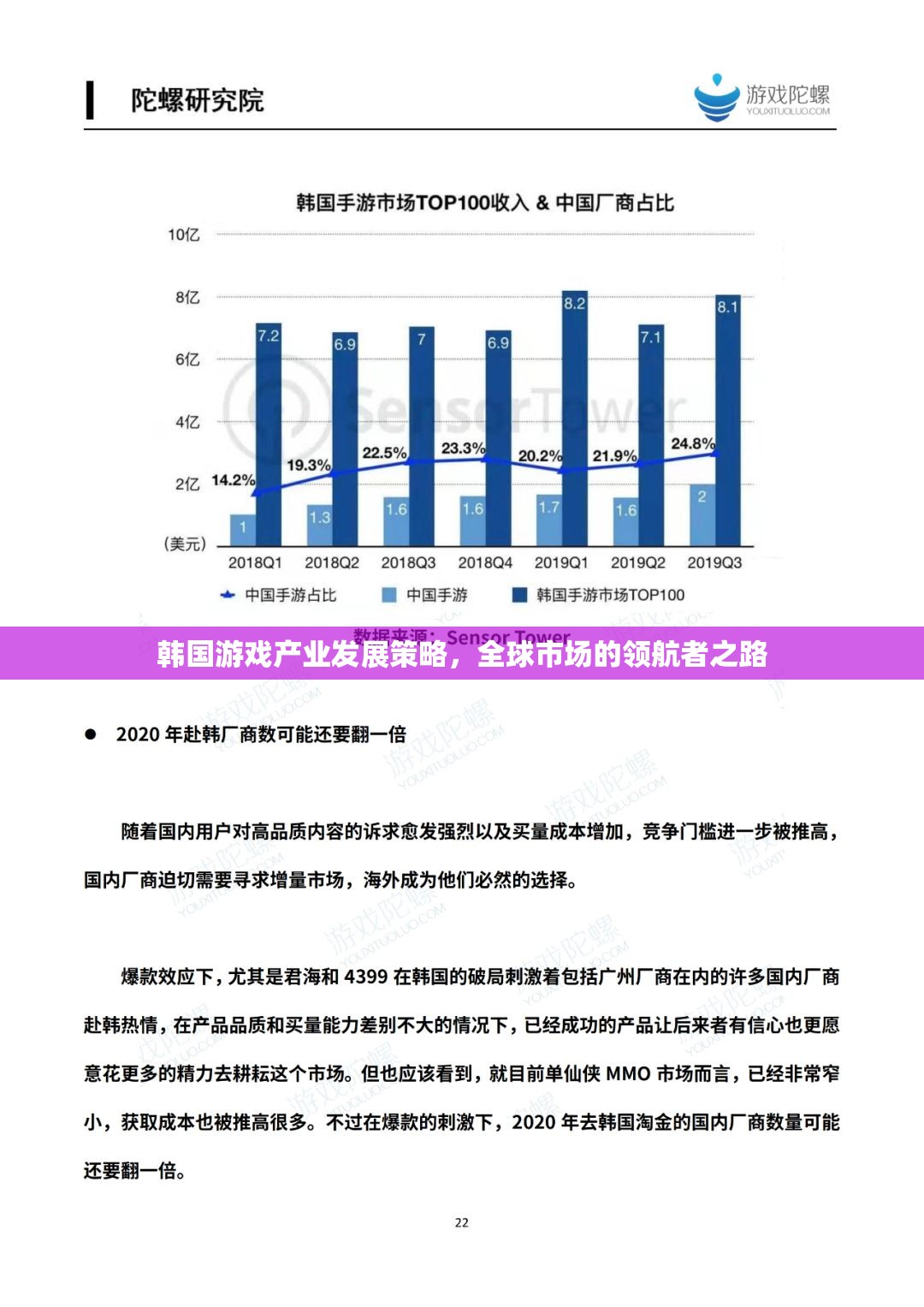韓國游戲產(chǎn)業(yè)，領(lǐng)航全球市場的策略與路徑