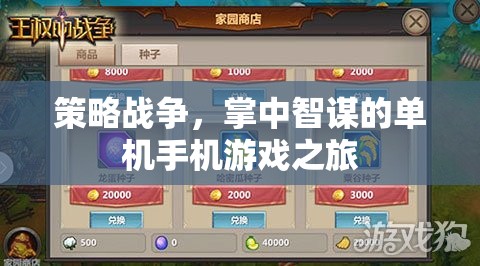 掌中智謀，策略戰(zhàn)爭的單機(jī)手機(jī)游戲之旅
