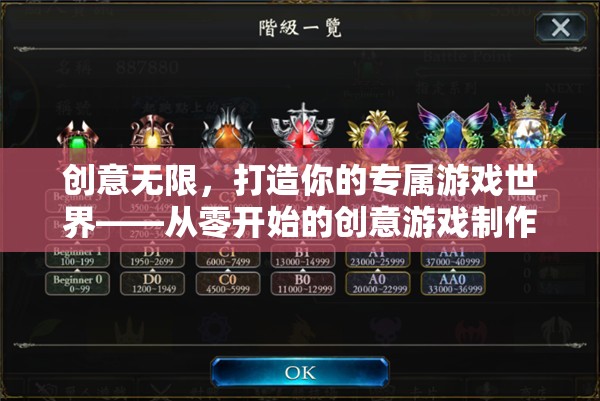 從零開始的創(chuàng)意游戲制作，打造你的專屬游戲世界