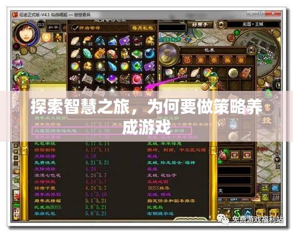 智慧之旅，探索策略養(yǎng)成游戲的魅力與價(jià)值
