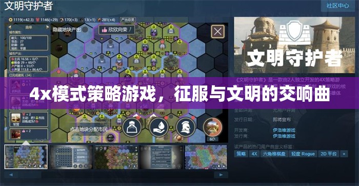 征服與文明的交響曲，4x模式策略游戲的深度探索