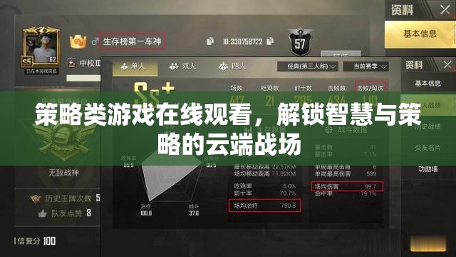 云端智斗，解鎖策略類游戲在線觀看的智慧與策略