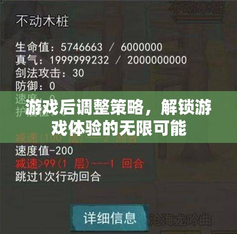 解鎖游戲體驗的無限可能，游戲后策略調(diào)整的藝術(shù)