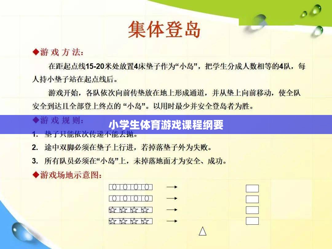 小學生體育游戲課程綱要