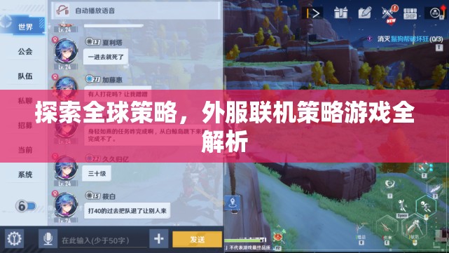全球策略探索，外服聯(lián)機策略游戲深度解析