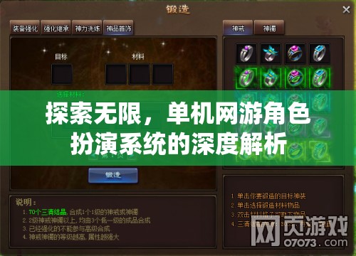 探索無限，單機(jī)網(wǎng)游角色扮演系統(tǒng)的深度解析
