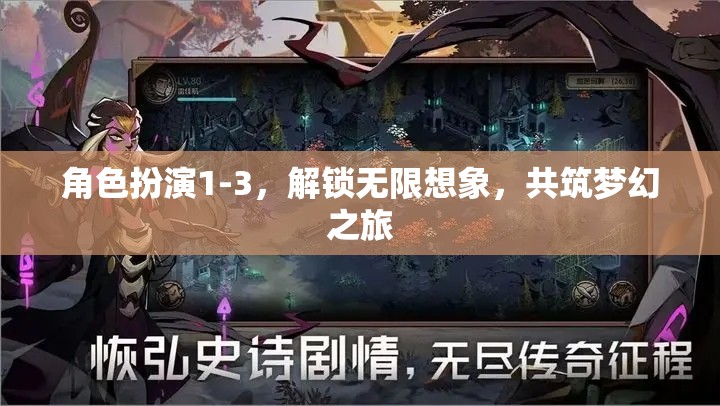 解鎖無限想象，角色扮演1-3共筑夢幻之旅