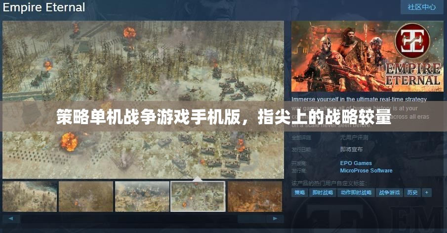 指尖戰(zhàn)略，手機(jī)版策略單機(jī)戰(zhàn)爭游戲