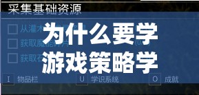 解鎖數(shù)字時代競技與創(chuàng)新的鑰匙，為何學(xué)習(xí)游戲策略學(xué)