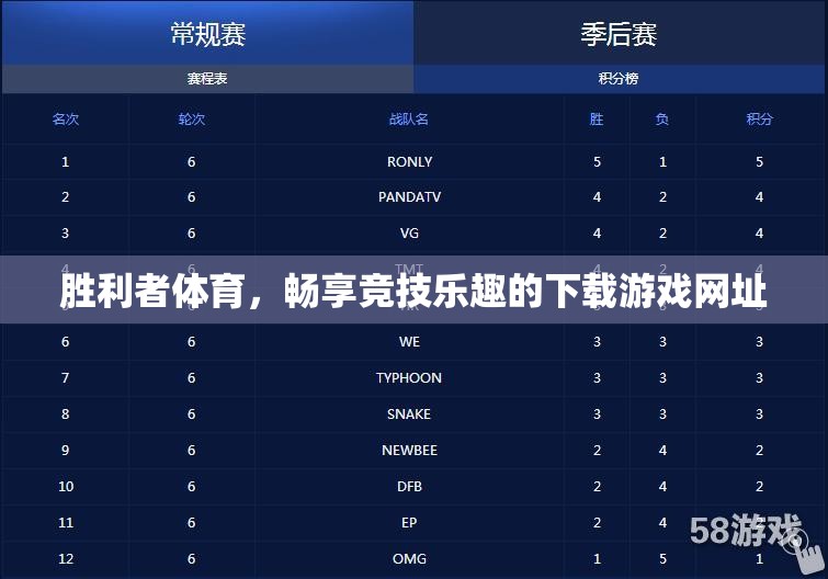 勝利者體育，暢享競技樂趣的下載游戲平臺