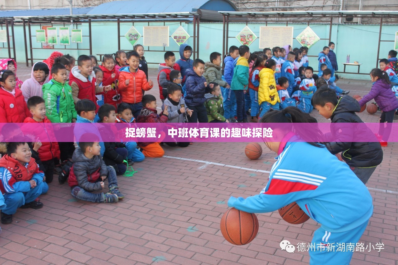 中班體育課，捉螃蟹的趣味探險