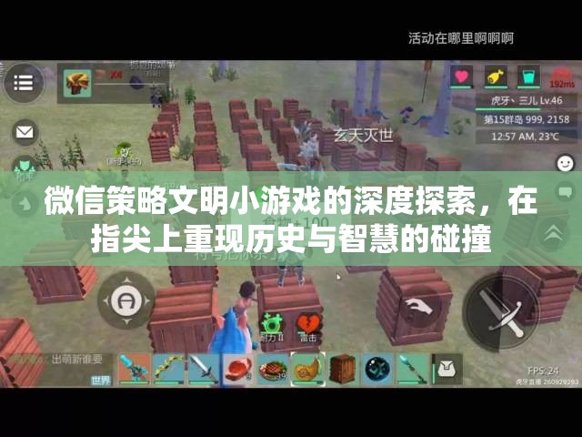 指尖上的歷史與智慧碰撞，微信策略文明小游戲的深度探索