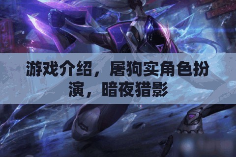 暗夜獵影，屠狗實角色扮演的冒險之旅