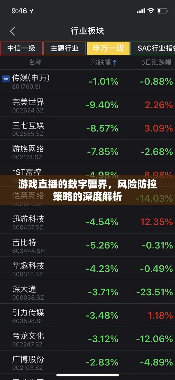 游戲直播的數(shù)字疆界，風(fēng)險(xiǎn)防控策略的深度解析