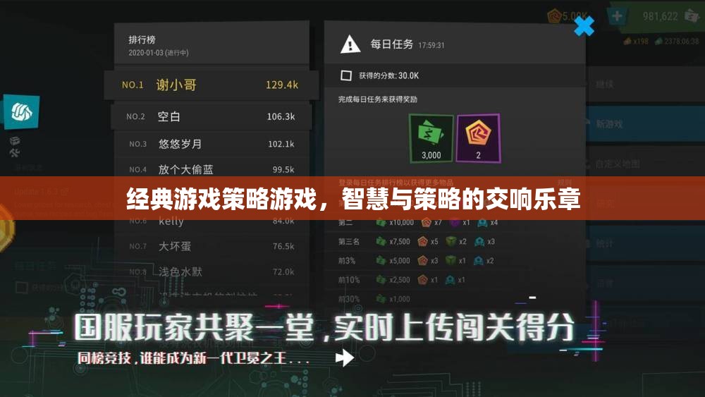 經(jīng)典游戲策略游戲，智慧與策略的交響樂章