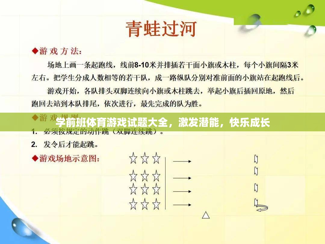 學(xué)前班體育游戲全攻略，激發(fā)潛能，快樂成長