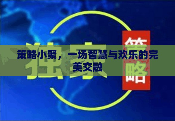 智慧與歡樂(lè)的碰撞，策略小聚的精彩瞬間
