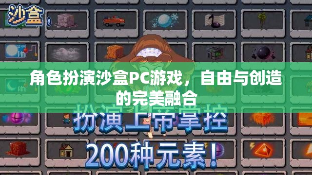自由創(chuàng)造，角色扮演沙盒PC游戲